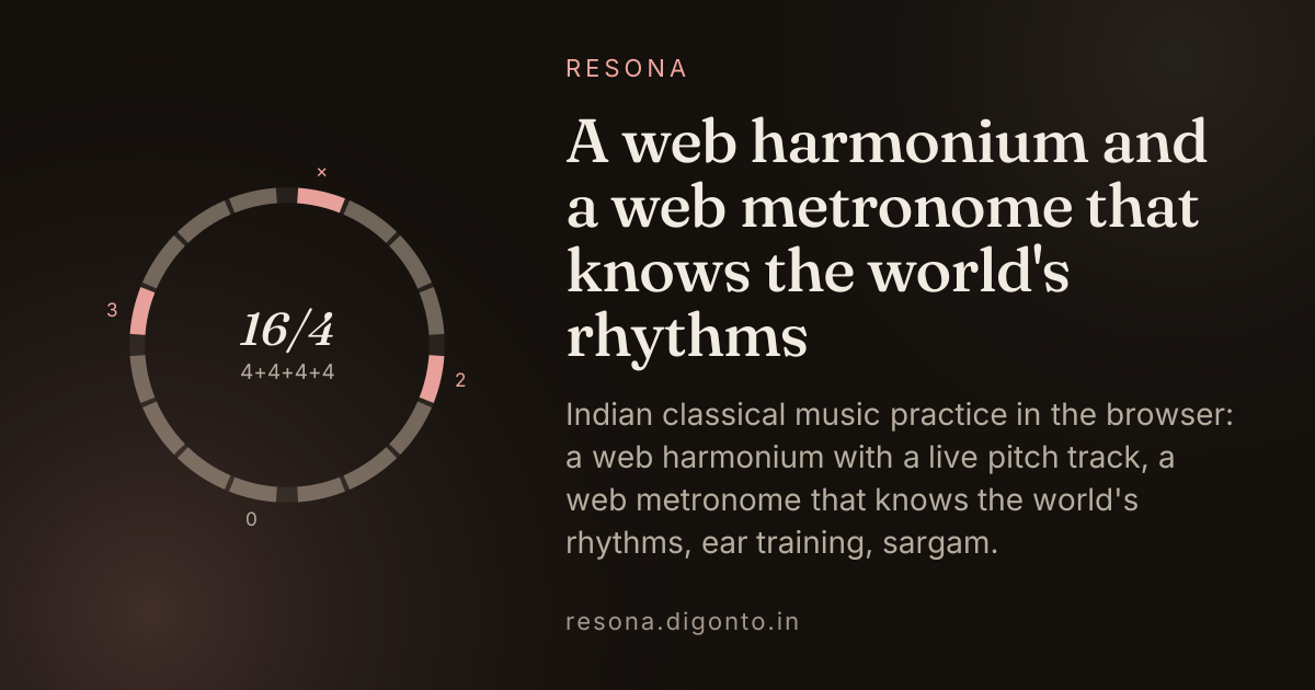 Resona: music practice in the browser
